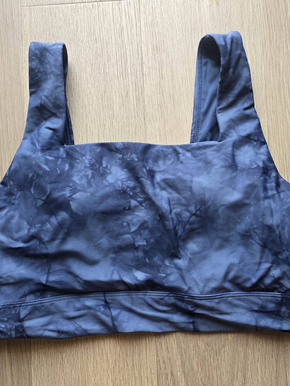 CALIA by Carrie Underwood Navy Tie-Dye Square Neck Sports Bra